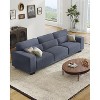 89 inch living room sofa, 3-seater sofa with wide armrests and deep seats, comfortable 3-layer sofa, sofa with detachable and washable lid - 4 of 4