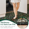 Lahome GST Intricate Floral Abundance Short Pile Velvet Rectangular Indoor Area Rug - 4 of 4