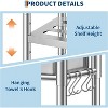 Stainless Steel Utility Sink,Freestanding Single Bowl Kitchen Sink,Adjustable Leg Height,with Faucet - 3 of 4