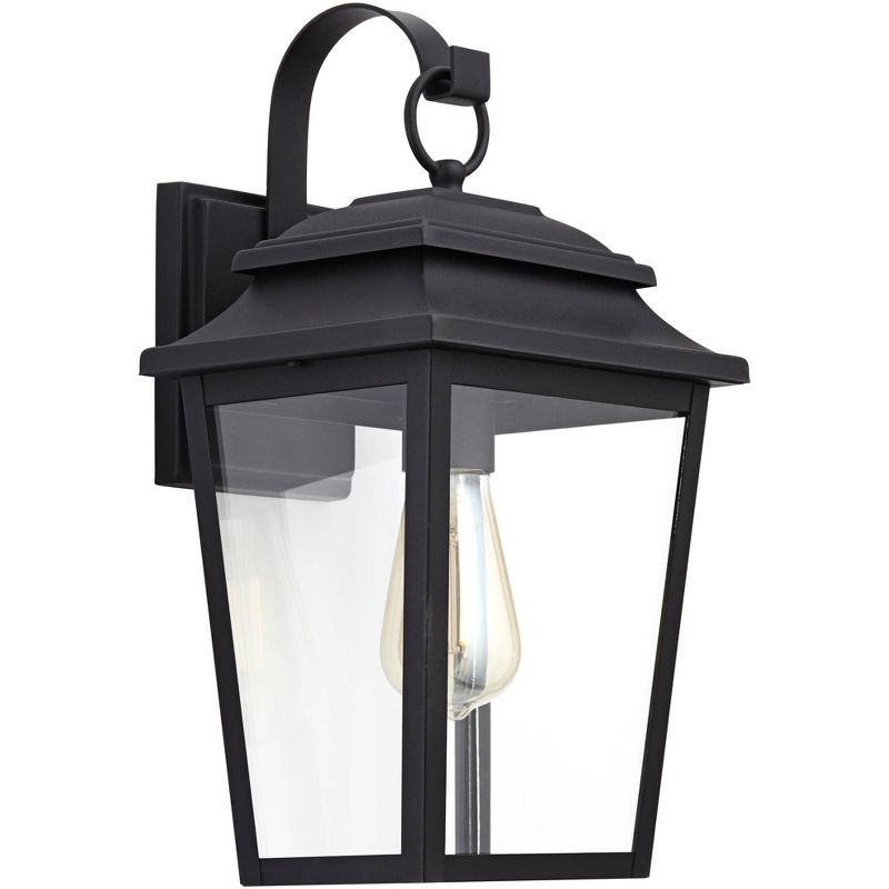 John Timberland Bellis Verde Rustic Outdoor Wall Light Fixture Texturized Black 15 1/4" Clear Glass for Post Exterior Barn Deck House Porch Yard Home, 5 of 9
