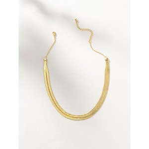 Uncommon James Double Layer Herringbone Chain Necklace - 1 of 4