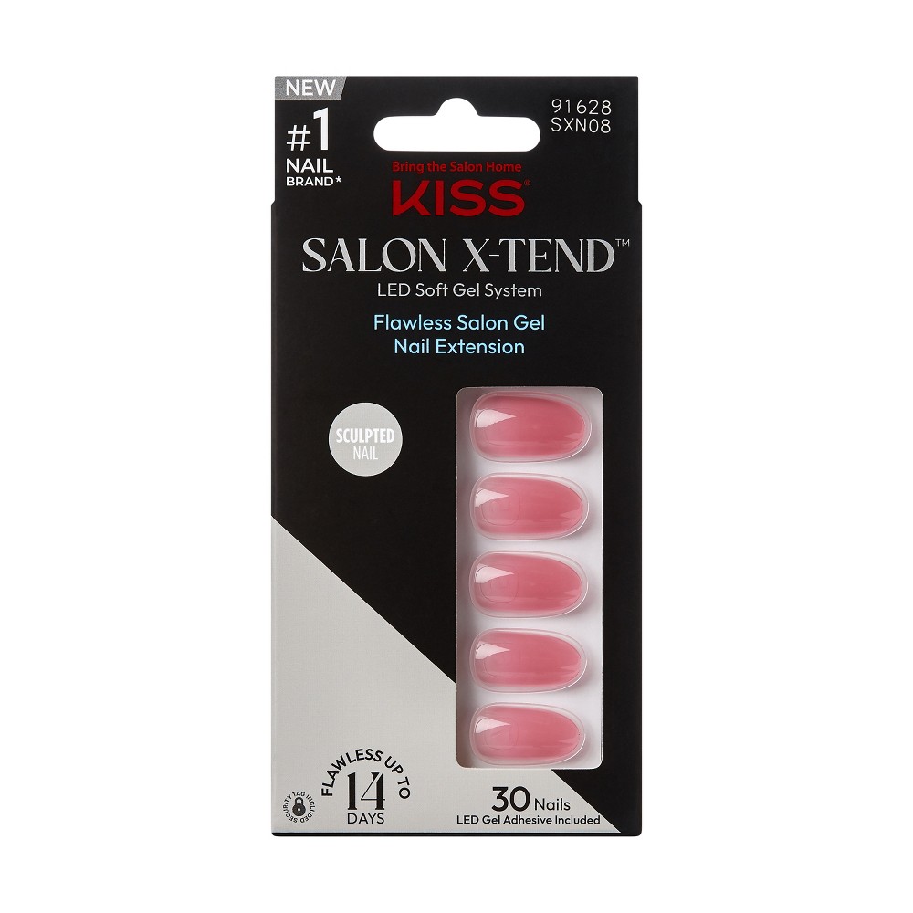 Photos - Manicure Cosmetics KISS Products Salon X-tend Fake Nails - A Happy Day - 34ct