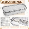 2-Pack Stainless Steel Dishwasher Basket Set for Small Items, Utensil Mesh Drain for Bottle Parts, Pacifiers, Scoops and Chopsticks - 4 of 4