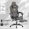 NicBex Versatile Swivel Gaming Chair Adjustable Office Chairs with Wheels,Reclining Back&Footrest,Ergonomics Video Game Chairs,300lbs Max - 2 of 4