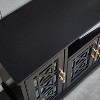NicBex Buffet Cabinet with Storage 51.97" Modern Sideboard Cabinet Console TV Cabinet with Glass Doors and Adjustable Shelves for Living Room - 4 of 4