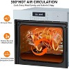 coucheta 24'' Built-in Electric Single Wall Oven, Convection Oven with 8 Baking Modes, Stainless Steel Touch Control Oven with Timer & Safety Lock - 3 of 4