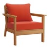 WestinTrends Avalon Outdoor Modern HDPE Patio Club Chairs with Deep Seat Cushions (Set of 2) - 4 of 4
