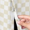Sweet Jojo Designs Boy, Girl, Unisex/Gender Neutral Dog Crate Kennel Cover 36in. Gingham Checkered Plaid Taupe and White - 3 of 4