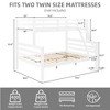 Dsvimoy Bed Bunk Bed with Strong Support and Safety Guardrails for Kids Room

, White, 79.53"*58.66"*61.81" - 3 of 4
