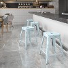 Flash Furniture Commercial Grade 24" High Backless Distressed Metal Indoor-Outdoor Counter Height Stool - 2 of 4