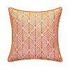 18"x18" Antique Tile Print Reversible Square Throw Pillow - Edie@Home - 4 of 4