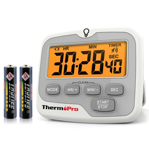 Thermopro Tm01w Kitchen Timer With Count Up And Countdown Timers