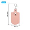 Unique Bargains Office Car ID DIY PU Leather Key Fobs with Key Rings 4 Pcs - 2 of 4