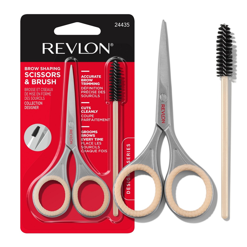 Photos - Eye / Eyebrow Pencil Revlon Designer Series with Brow Scissor and Spoolie Brush Set - 2pc 