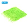 Unique Bargains DIY Crafts Halloween Gnome Beard Plush Fluffy Faux Fur Fabric Square Patches - 3 of 4