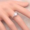Kerri Engagement Ring Solitaire Cz Sterling Silver Womens Ginger Lyne Collection - 4 of 4
