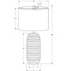Monarch Specialties Lighting 28inchH Table Lamp Cream Resin Ivory / Cream Shade Transitional - 4 of 4
