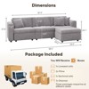 Gymojoy 71"/99.3"/118.1" Loveseat Cloud Sofa Modular Sectional Couch with Deep Seat for Living Room - 2 of 4
