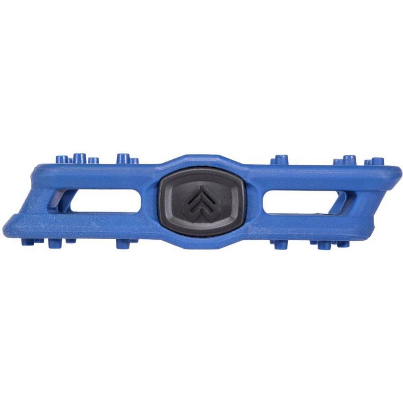 Eclat Centric BMX Platform Pedals 9/16" Nylon/Fiberglass Body Molded Pins Blue, 4 of 5