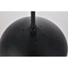 Elegant Lighting Eclipse 5 Lights Black Pendant With Frosted White Glass - 4 of 4