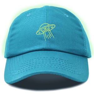 Dalix UFO Embroidered Alien Dad Hat Cotton Baseball Cap Adjustable Mens - 1 of 4