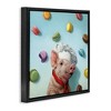Stupell Industries Pig Chef with Playful Macarons, 25" x 25" - 3 of 4