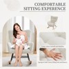 Rocking Chair, Teddy Upholstered Glider Chair w/ Backrest, Armrest Side Pockets, Modern Comfy Accent Armchair Reading Chair for Bedroom, Living Room - 4 of 4