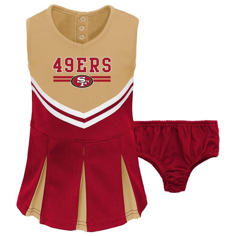 NFL San Francisco 49ers Toddler Girls&#39; Cheer Set, 1 of 3