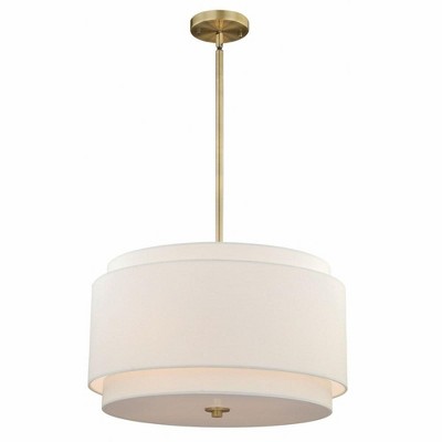 Vaxcel Burnaby 4 - Light Pendant in  Matte Brass