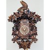 Eight Day Cuckoo Clock – 18 in Height – Hand-Carved Fox, Bird & Grapevine Design – By River City Clocks - 2 of 4