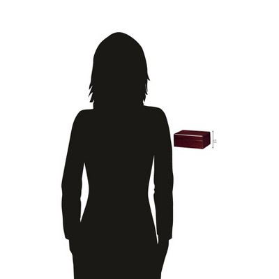 Contemporary Rosewood Hall 7'' Brown Decorative Lidded Box