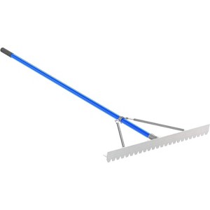 Bon Tool 12-236 Asphalt Lute Rake - Aluminum 36-inch - 6 Foot Aluminum Handle - 1 of 2