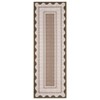 Garvee Modern Border Area Rug Farmhouse Scalloped Bordered Pattern Rugs Washable Low Pile Non Slip Rugs for Living Room - 3 of 4