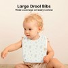 KeaBabies 8-Pack Organic Baby Bibs for Boy, Girl, Drool Bibs, Baby Bib for Girls, Boys,  Newborn Teething Bibs - 3 of 4