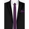 Jacob Alexander Men's Solid Color 2" Skinny Neck Tie - 3 of 4