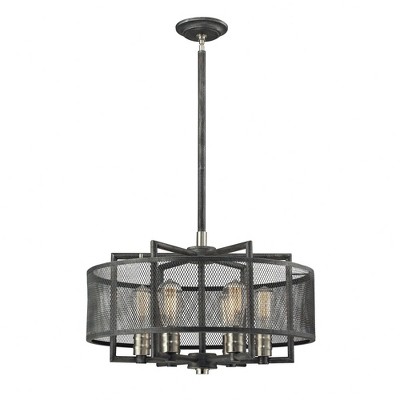 Elk Home Slatington 6 - Light Chandelier in  Brushed Nickel/Silvered Graphite