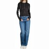 Women's Embellished Mock Neck Long Sleeve Top - Kiwi - 4 of 4