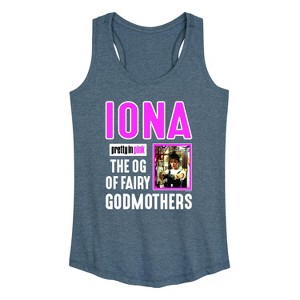 Women's - Pretty in Pink - Duckie and Blane Graphic Racerback Tank - 1 of 4