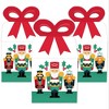 Big Dot of Happiness Christmas Nutcracker - Square Favor Gift Boxes - Holiday Party Bow Boxes - Set of 12 - 2 of 4