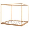 TIRAMISUBEST King Size Canopy Platform Bed with Support Legs, 4-Poster Canopy Bed Frame Floor Bed with Slats Support - 4 of 4
