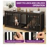 71 Inch Dog Kennel Furniture Heavy Duty Cage With Sliding Doors Indoor Wooden Double Dog Crate Furniture TV Stand End Table Pet Furniture - 3 of 4