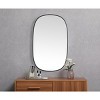 Elegant Lighting Metal Frame Oval Mirror 30x48 Inch in Black - 4 of 4