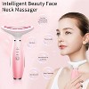 YEVYO Neck Face Massager, Skin Care Face Massage Tool, 3-in-1 Facial Massager, Face Sculpting Tool with Thermals, Vibration (Pink) - 4 of 4