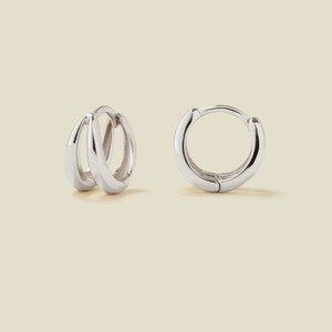 Made By Mary | Split Huggie Hoop Earrings - 1 of 4