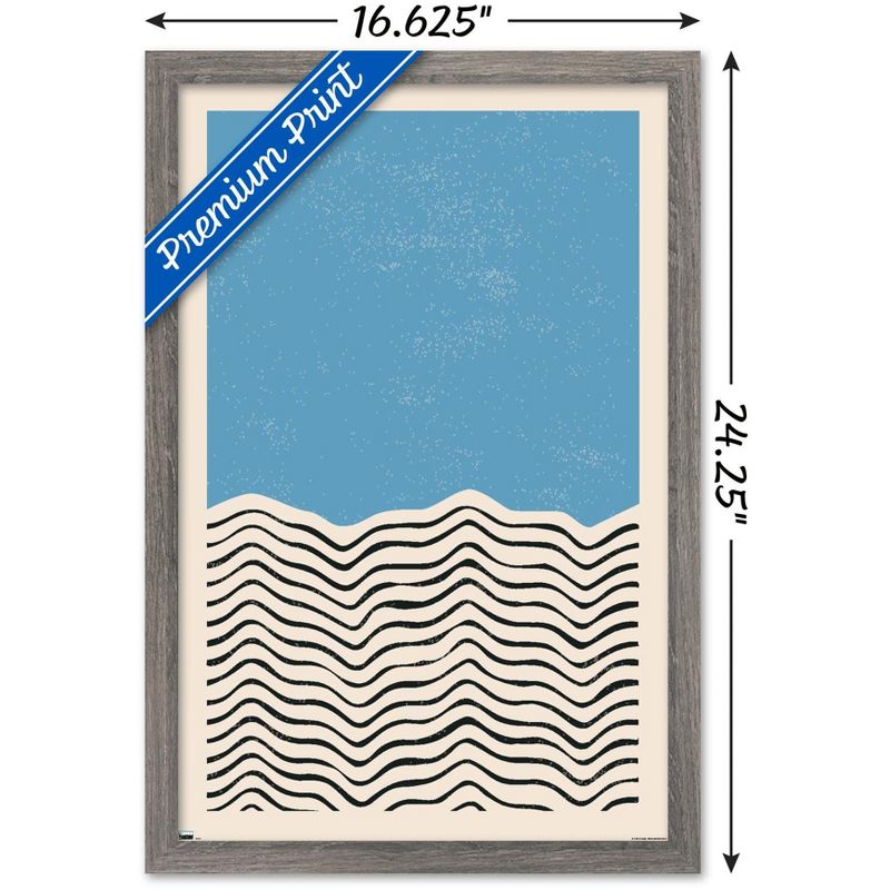 Trends International Geometric - Blue Framed Wall Poster Prints, 3 of 7