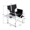 Sevobal Outdoor Portable Chairs Padded Folding Chair Set with Side Table Storage Pockets for Patio Garden Camping, Multicolored, 34.83"*18.9"*31.5" - 3 of 4