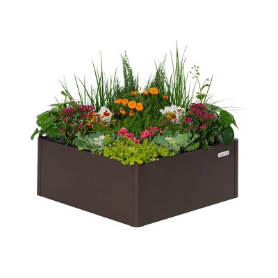 Vego Garden Tall Modern Rectangular Raised Metal Outdoor Planter Box