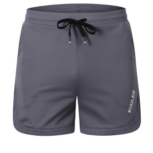 Men's Running Shorts Athletic Gym for Weightlifting Squatting Jogger Pants with Pocket - 1 of 4