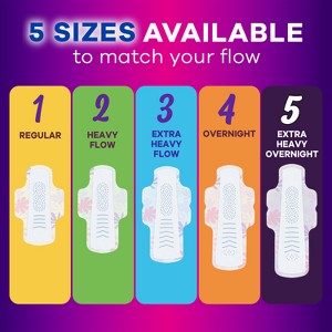 Always Radiant Overnight Sanitary Pads with Wings - Scented - Size 4 - 1 of 4