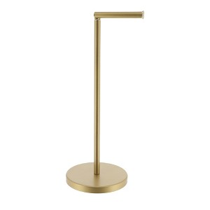 Evideco French Home Goods Freestanding Toilet Paper Holder with Folding Arm and Reserve - 1 of 4